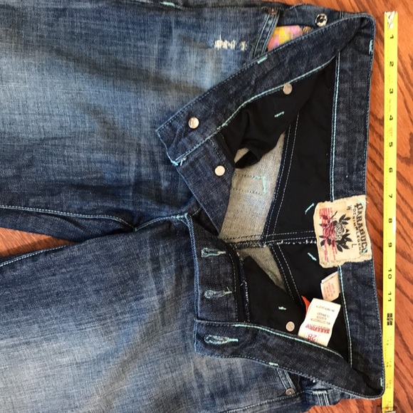 Parasuco button fly denim jeans with grommets. Size 28 - Picture 11 of 15